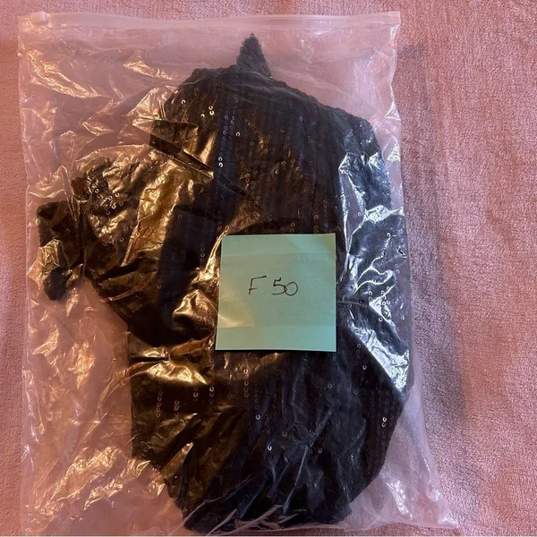 NWOT black sequined halter bodycon mini dress size 0 prom cocktail party dress - Image 11