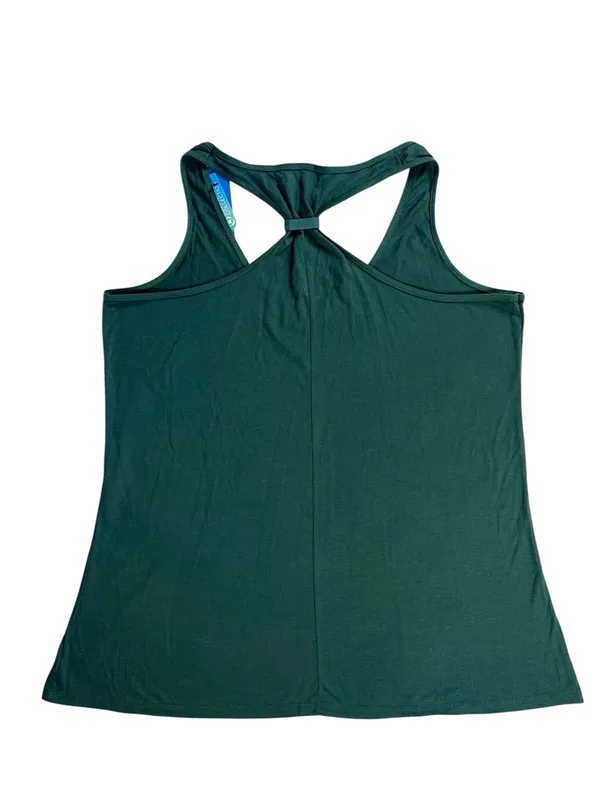 Champion University Of Oregon UO Ducks Green Logo Racerback Tank Top Size Large - Image 2