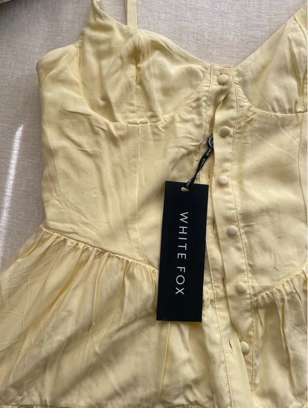 Never Been Hurt White Fox Boutique Dress Lemon - Image 2