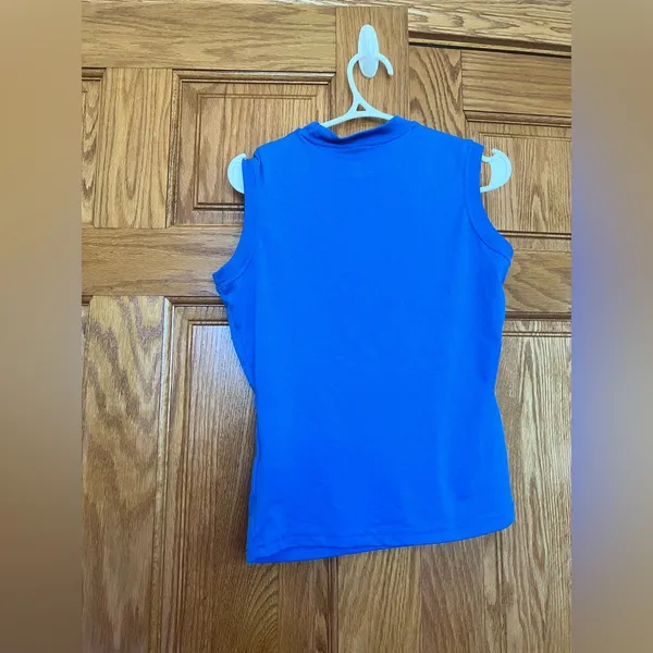 Nike - Dri-Fit Blue Sleeveless Athletic/Muscle Tank - Image 3