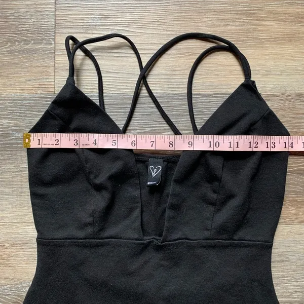 Windsor Black Bodycon Spaghetti Strap Mini Dress S - Image 4