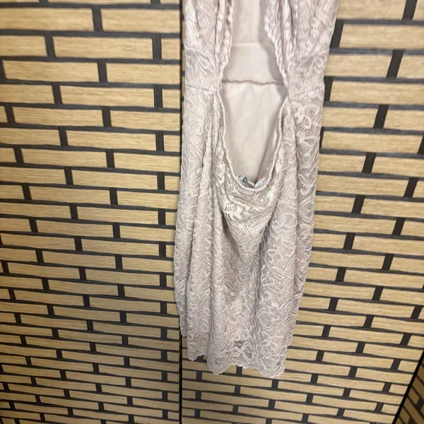 Revamped Tan‎ Lace Dress Size XS - Image 6