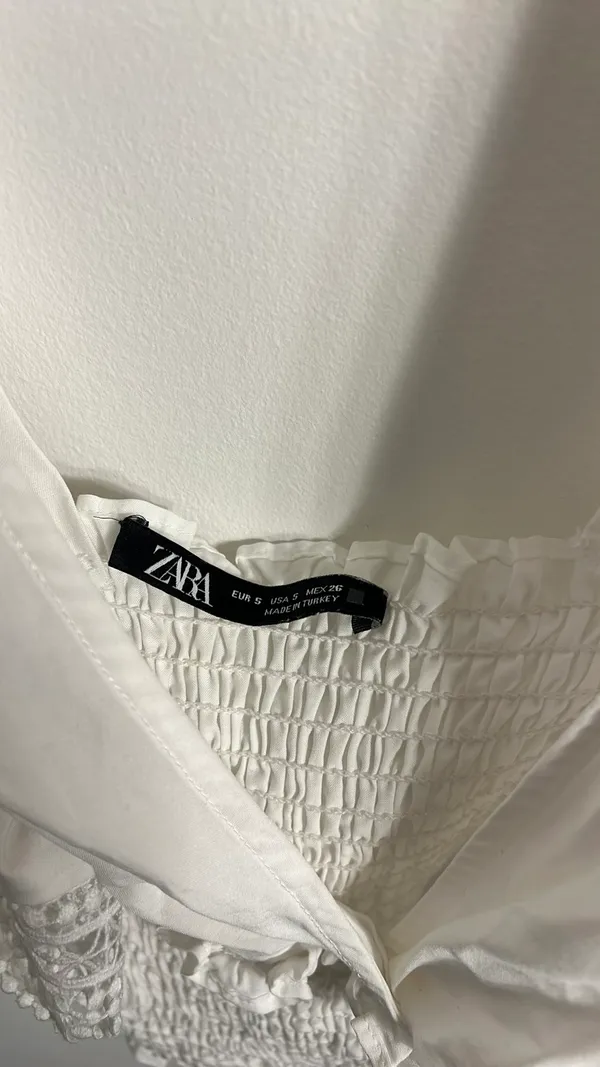 ZARA White Top Cropped - Image 2