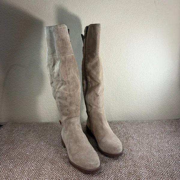 Sarto by Franco Sarto Coley Knee High Riding Boot Sz 7M Suede Leather Boho Party - Image 2