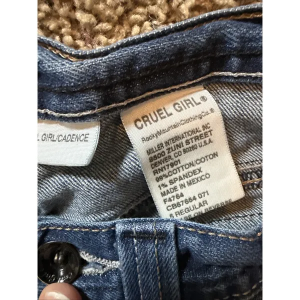 Cruel Girl Cadence‎ Medium Wash Boot Cut Stretch Western Wear Jeans Size 5 - Image 9