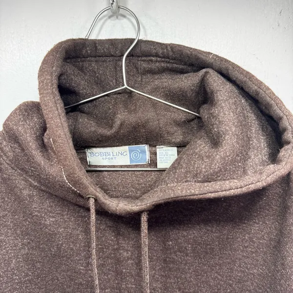 Bobbi Ling Brown Oversized Hoodie Comfy Athleisure Streetwear Grunge - Image 4