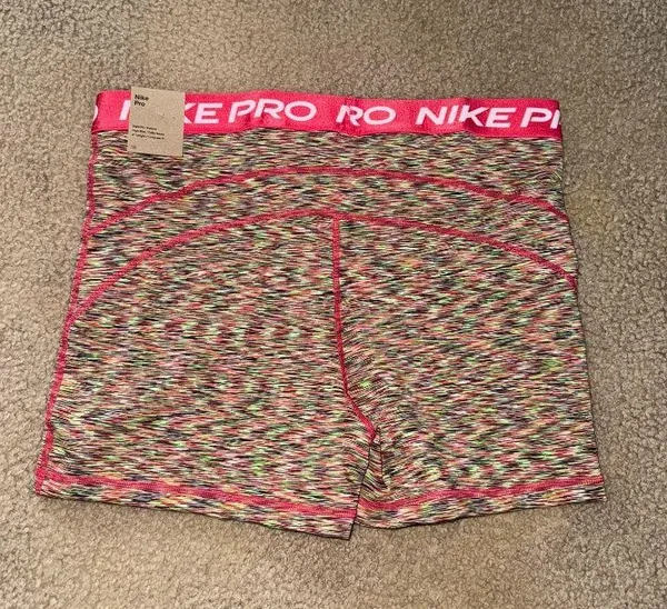 Nike Pro 3" Pink Spandex Shorts - Image 3