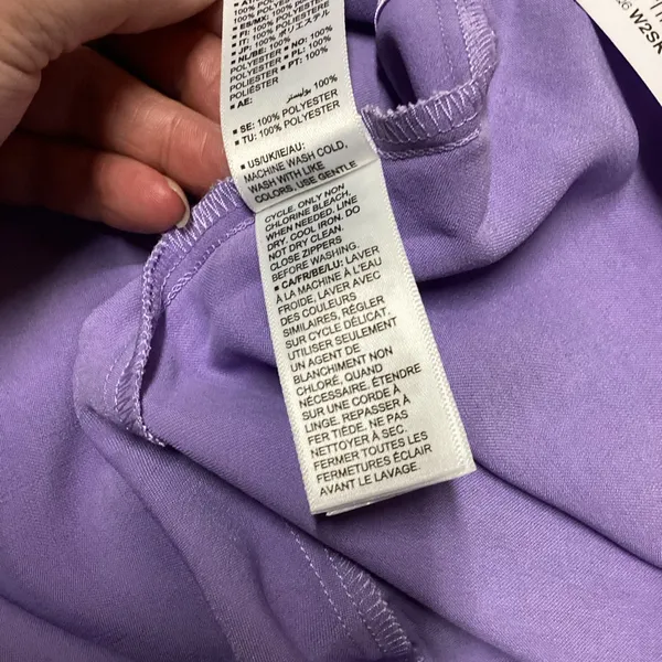 The Drop Violeta cut out silky dress Lavender. Size Large - Image 10
