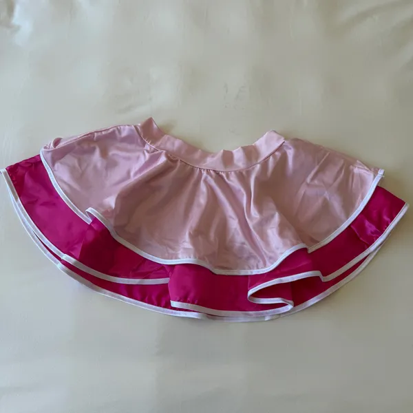 💖✨ Y2K Cosplay Pink Princess Satin Co-Ord Set – Corset Top + Ruffle Skirt Medium ✨💖 - Image 7
