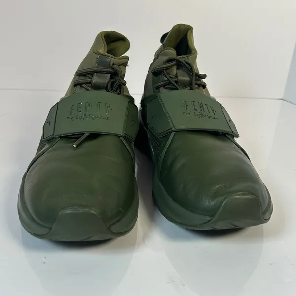 Puma Fenty by Rihanna Trainer Mid‎ Geo Cypress Green 190398 02 Womens Size 6 - Image 2