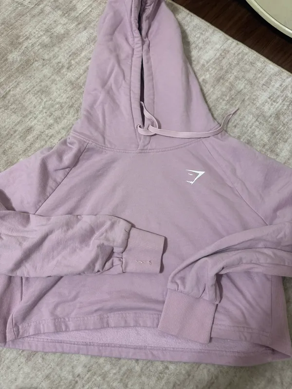 Gymshark Cropped Training Hoodie size medium - Image 2