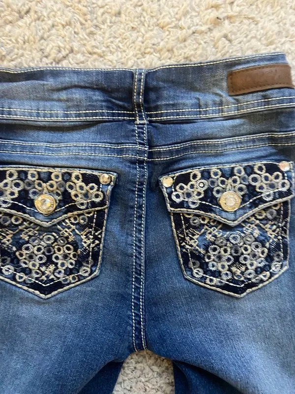 Wild Flower Flared Jeans - Image 3