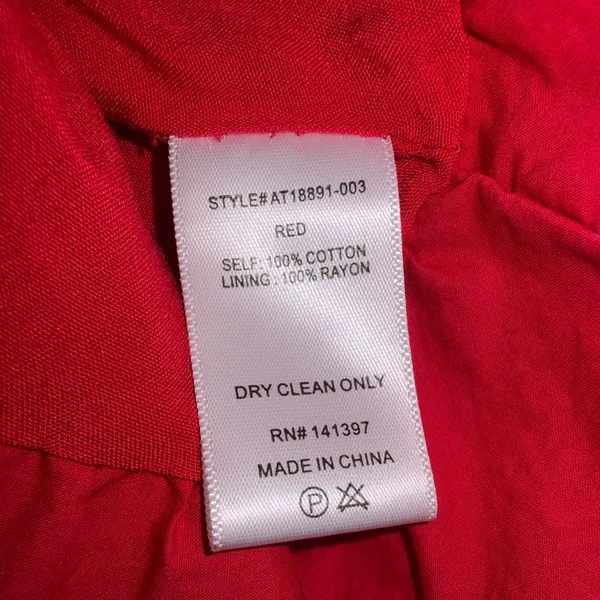 ASTR The Label Red Spaghetti Strap Cropped Peplum Tank Medium - Image 7