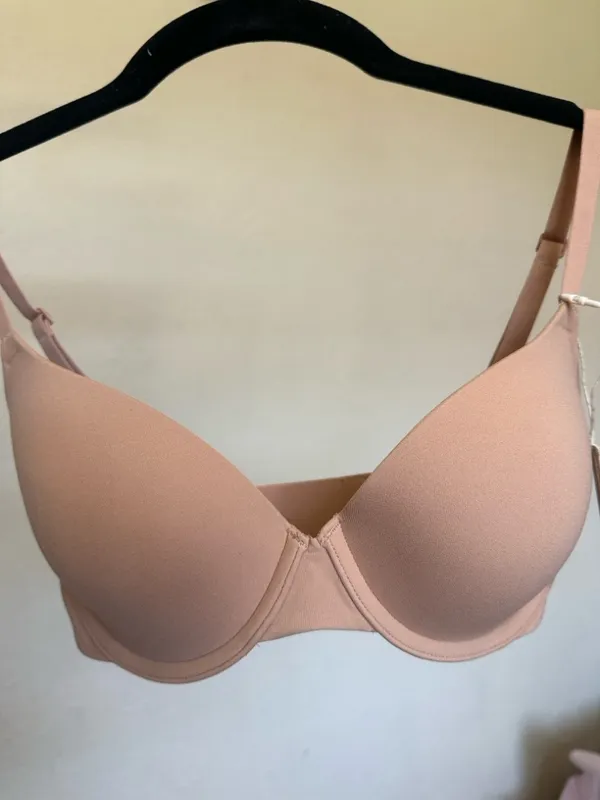 NWT SKIMS Fits Everybody Push Up Tshirt Bra in‎ shade OCHRE size 34A - Image 3
