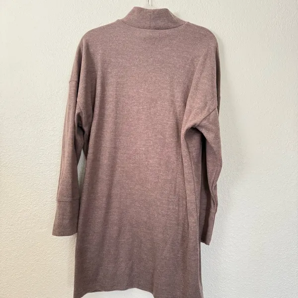 Abercrombie & Fitch Exclusive Online Taupe Cozy Knit Dress Mock Neck - Image 8