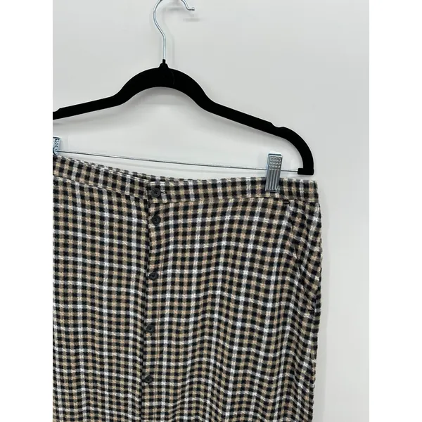 Brixton Country Plaid Midi Skirt Button Front Western Grunge 90s Y2K - Image 6
