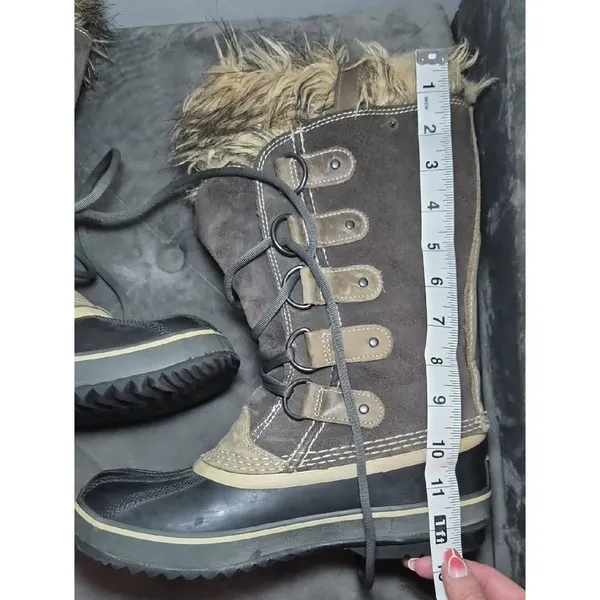 Sorel Joan of Arctic Brown Suede Waterproof Boots | Women’s Size 7 - Image 10
