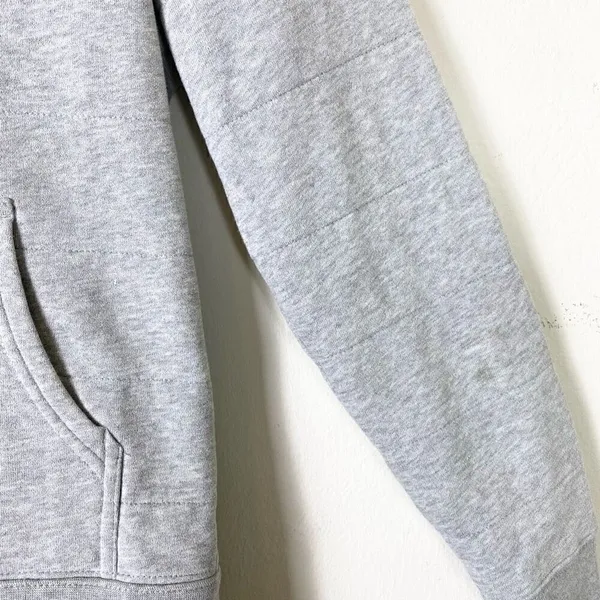 The North Face Timberwood Grey Plush Faux Fur Lined Zip Up Hooded Jacket Size M - Image 5