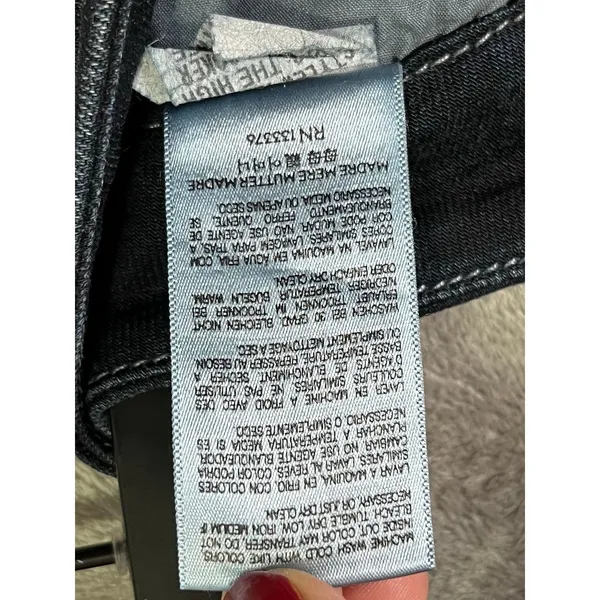 MOTHER The High Waisted Looker Dark Wash High Rise Stretch Skinny Denim Jeans 28 - Image 9