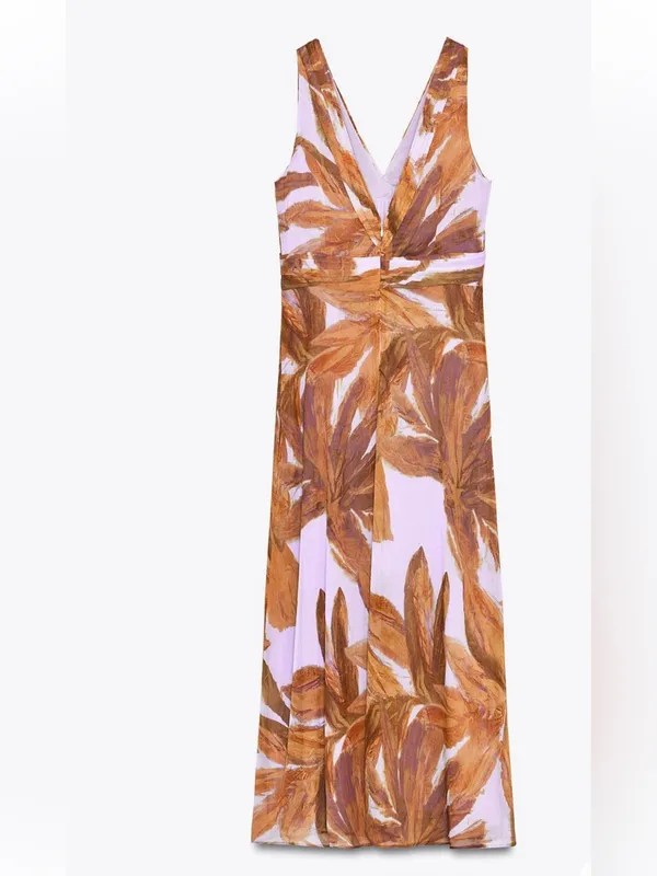 Zara multicolor midi‎ dress - Image 6