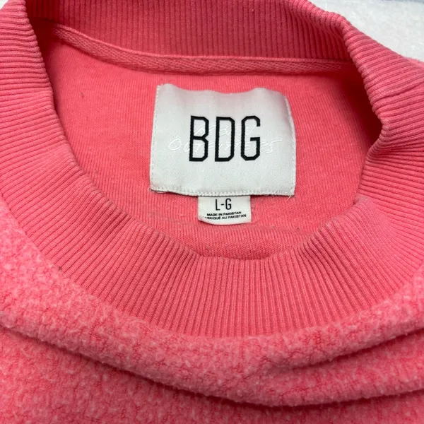 BDG Women's Pink Crew Neck‎ Sweatshirt size L - Image 6