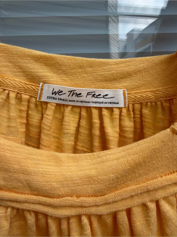 Free People We The Free Poppy Gold Tank Top XS NWT Boho - Image 2