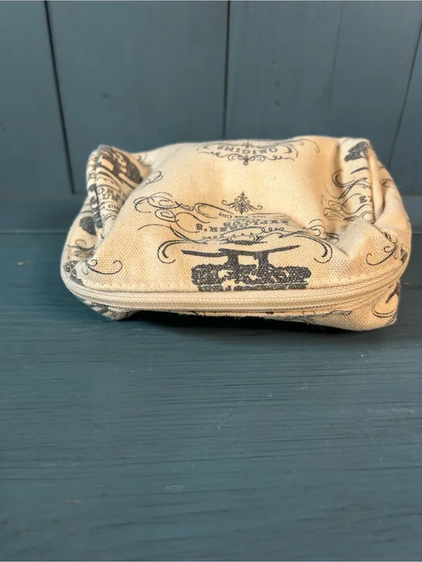 Origins Natural Canvas Cosmetic Pouch with Black Tree Print - Image 4