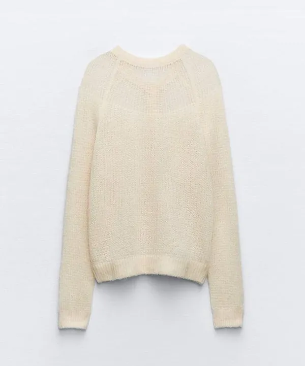 ZARA sweater cardigan jacket knitted button up boho - Image 3