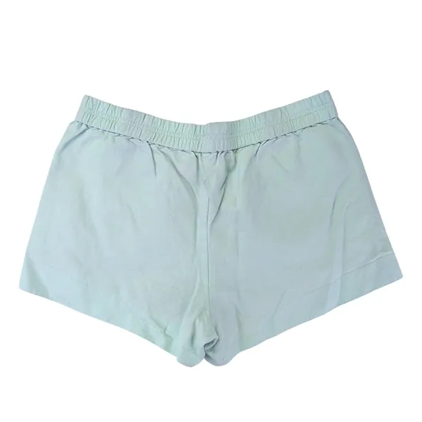 J.Crew Mint‎ Green 100% Cotton Elastic Waist Shorts Style 01850 Womens Medium - Image 2