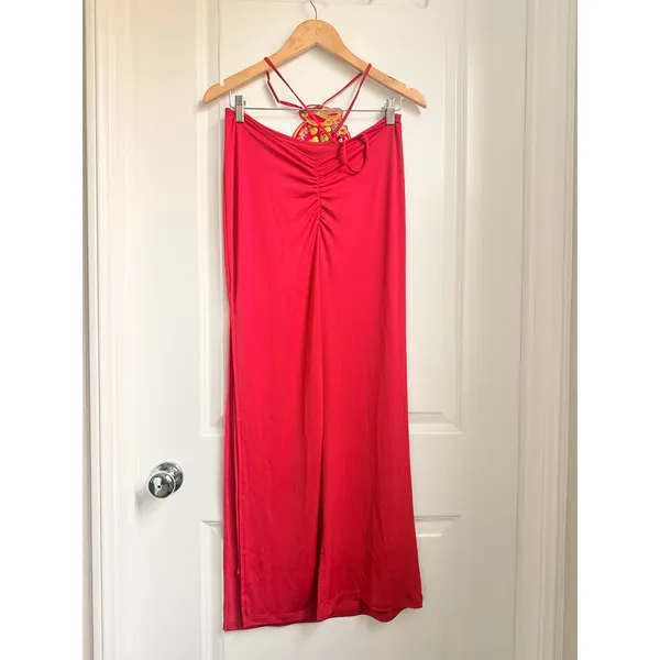 I.AM.GIA Kammy Skirt Red Valentine Romantic‎ Cut Out Strappy Night Out Medium - Image 4