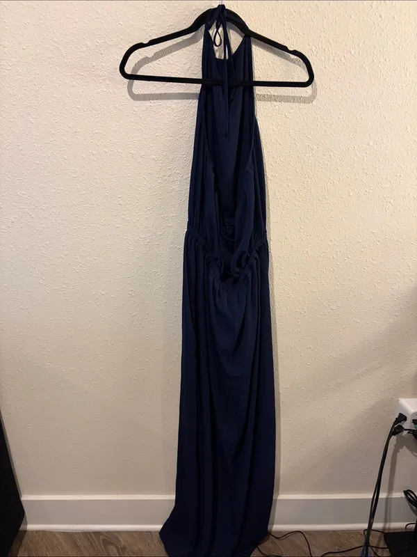 Show Me Your MuMu Navy Halter Maxi Dress - Image 3