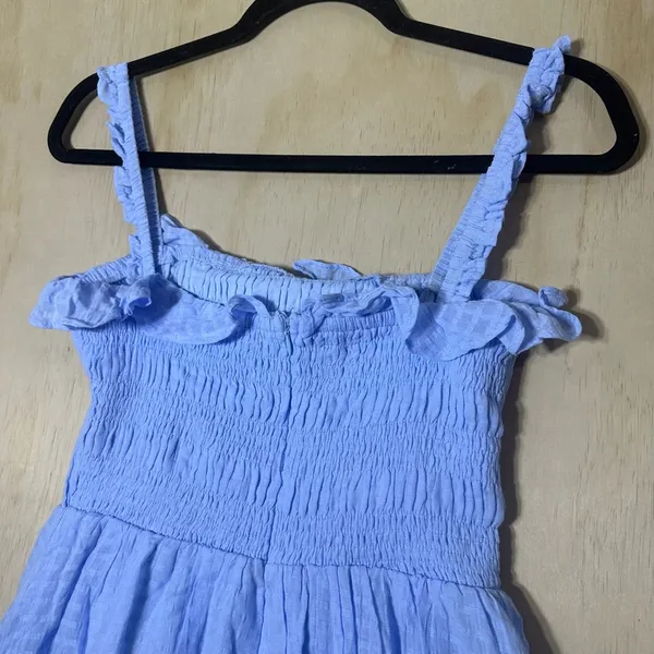 Indikah Tamika Blue Mini Flowy Dress‎ Women’s Size Large NWT - Image 6