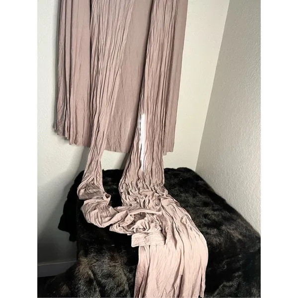 Lulus mauve soft stretchy maxi dress with long wraps XL - Image 2