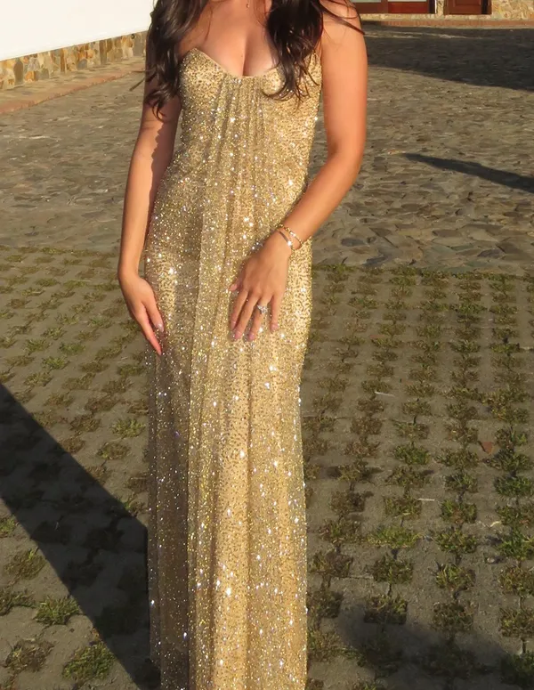 miss circle ada dress Gold Size XS - Image 3
