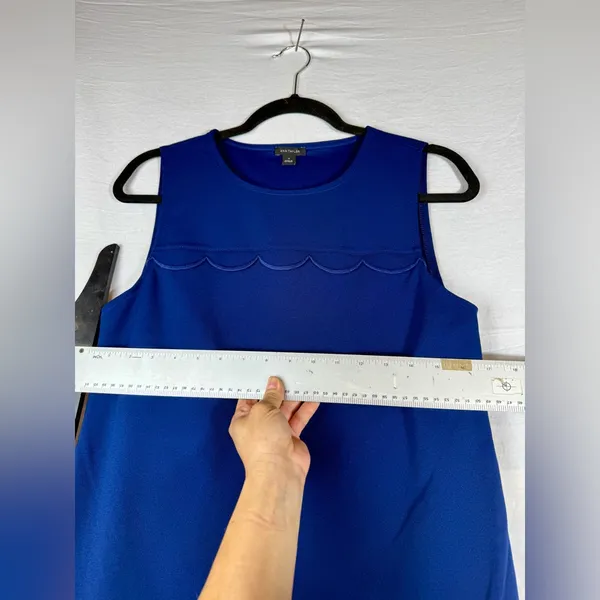 Ann Taylor Royal Blue Scalloped Tank‎ Top - Image 6