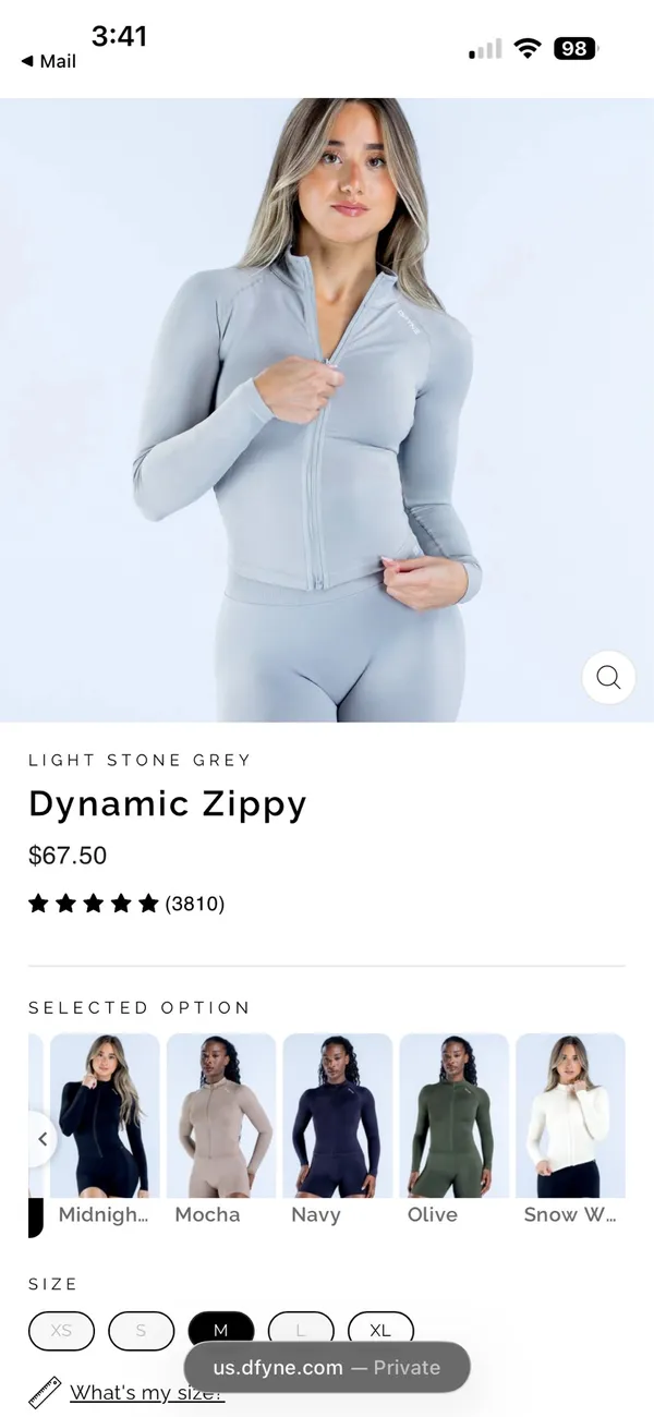 Light stone gray dynamic, zippy DFYNE - Image 3