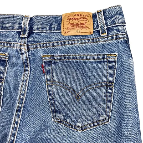 Vintage Levi's Jeans 550 Relaxed FIt Tapered Leg High Rise Mom Jeans 30" waist - Image 7