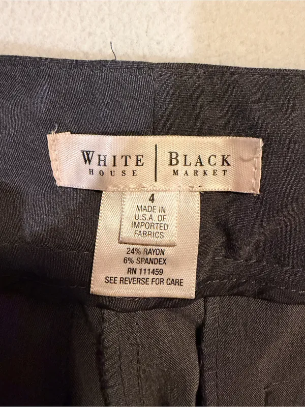 White House Black Market Gray Dress Capris - Image 3