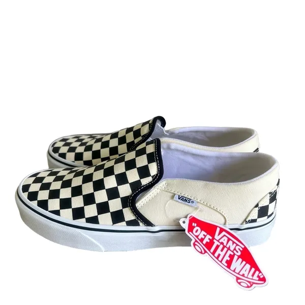 Vans NEW Women's Classic Checkerboard Slip On Shoe Size 9.5 #154 - Image 4