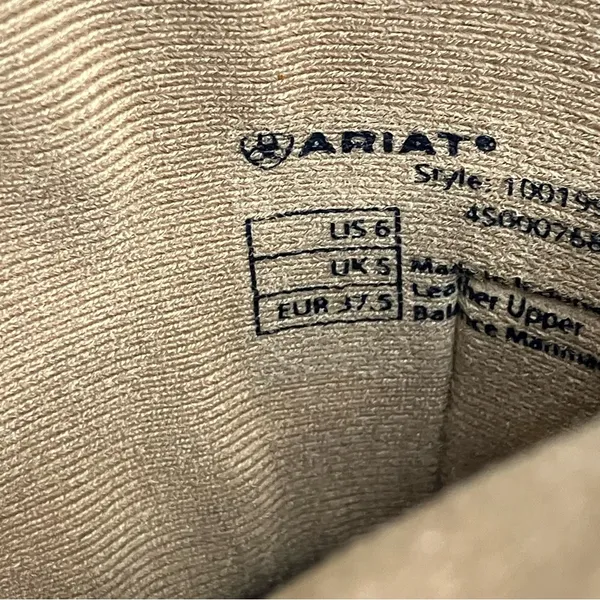 Ariat sport patriotic camouflage boots western cowboy brown tan women’s‎ size 6 - Image 8