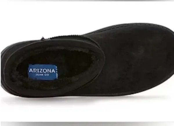 Arizona Jean Co. Women's 'AZ Slater' Black Faux Suede Faux Fur Ankle Boots Size 11M 👢 - Image 10