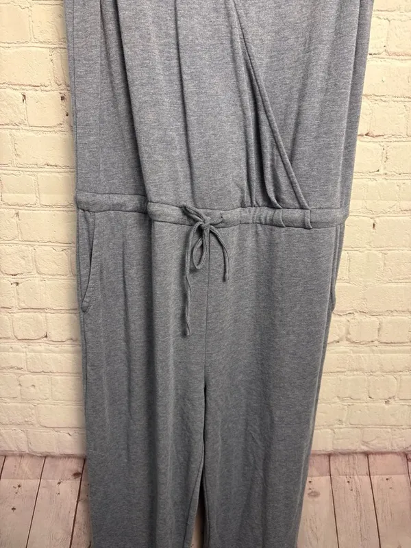 Barefoot Dreams Malibu Collection XL blue gray romper jumpsuit loungewear chic - Image 5