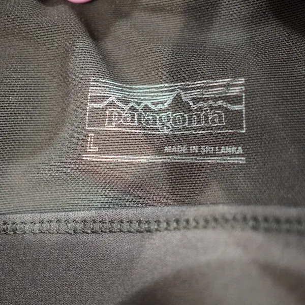 Patagonia Active Compression Racerback Sports Bra‎ Gray Black Size L - Image 6