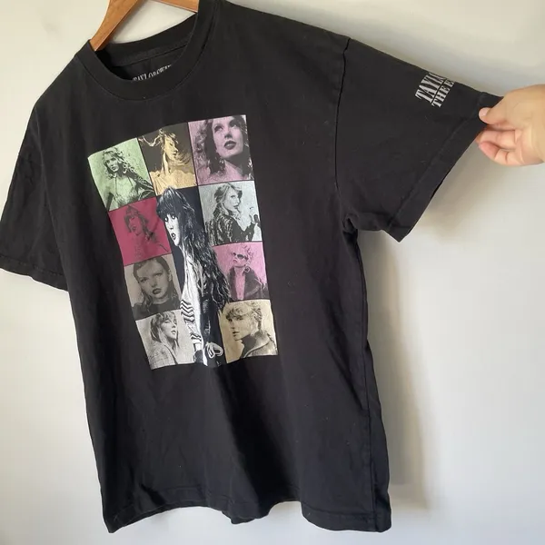 Taylor Swift The Eras Tour Official Tour Merch T-Shirt Black 100% Cotton Size L - Image 6