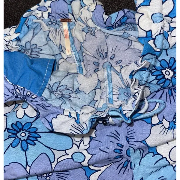 Free people blue floral shorts - Image 2