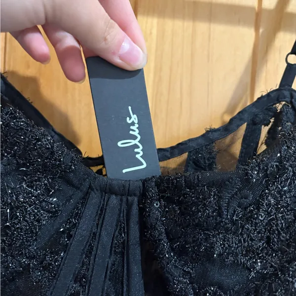 Lulu's Black Lace High-Low Dress - Image 8