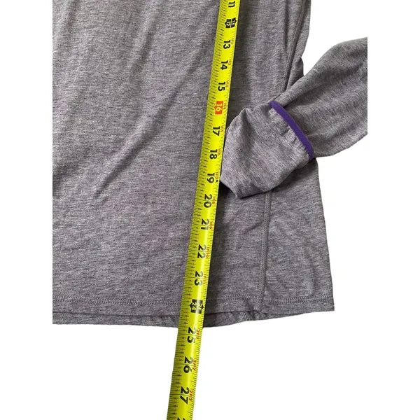 Nike Purple Dri-fit Running Athletic Top Hoodie Thumb Hole Insert Size M | 42-11 - Image 8