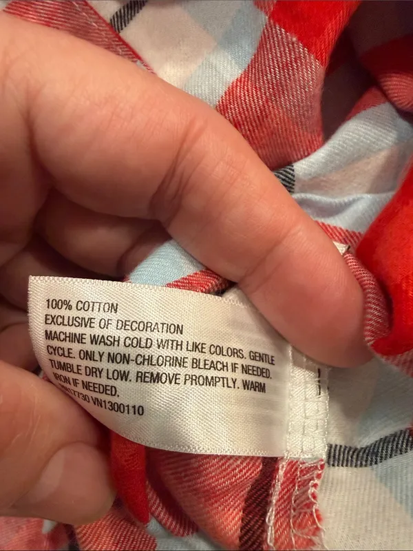 NWT wondershop womens plaid cotton pajamas set size 2X . - Image 3