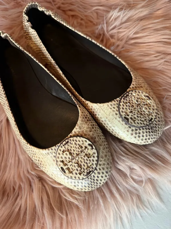 Tory Burch Minnie Travel Ballet Flats Size 9,5 - Image 3