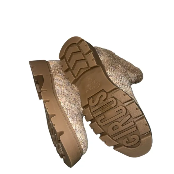 NEW Circus By Sam Edelman Clare Cozy Bootie Color: Natural Multi Knit/Shearling - Image 12